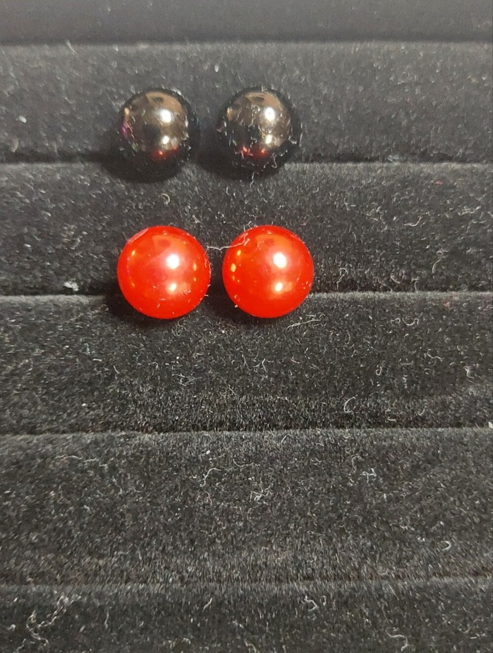 Faux Pearl 9.5mm Stud Earring Set of 8 - Picture 4 of 5